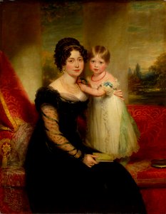 Sir William Beechey (1753-1839) - Victoria, Duchess of Kent, (1786-1861) with Princess Victoria, (1819-1901) - RCIN 407169 - Royal Collection