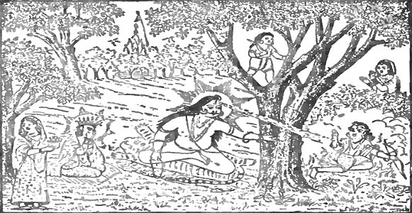 Siva slaying Kamadeva - Page 170 - History of India Vol 1 (1906)