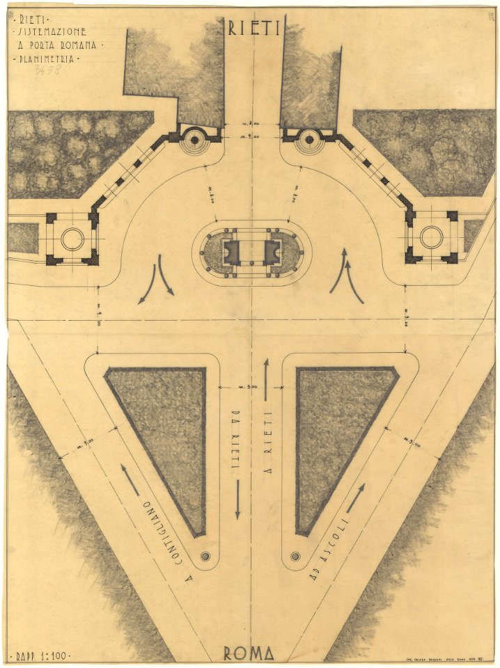 Sistemazione di Porta Romana (Bazzani) 08 - planimetria