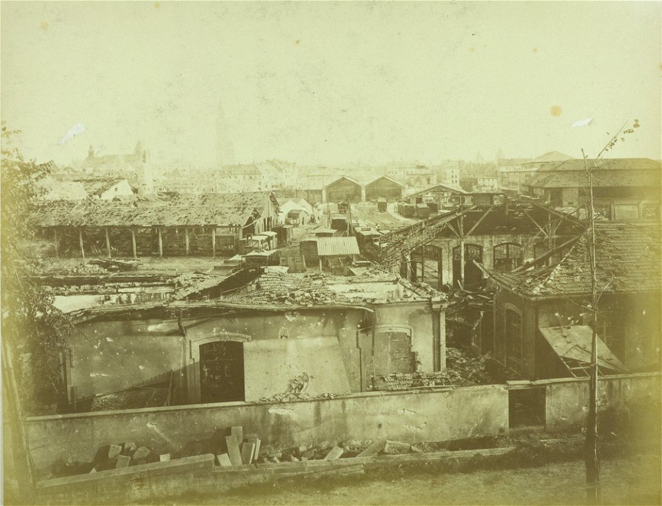 Siège de Strasbourg, 1870, Gare de chemin de fer