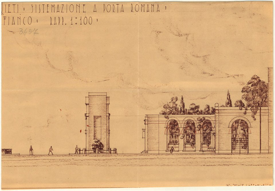 Sistemazione di Porta Romana (Bazzani) 07 - fianco