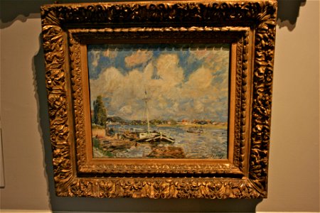Sisley, Boats on the Seine, Courtauld Gallery