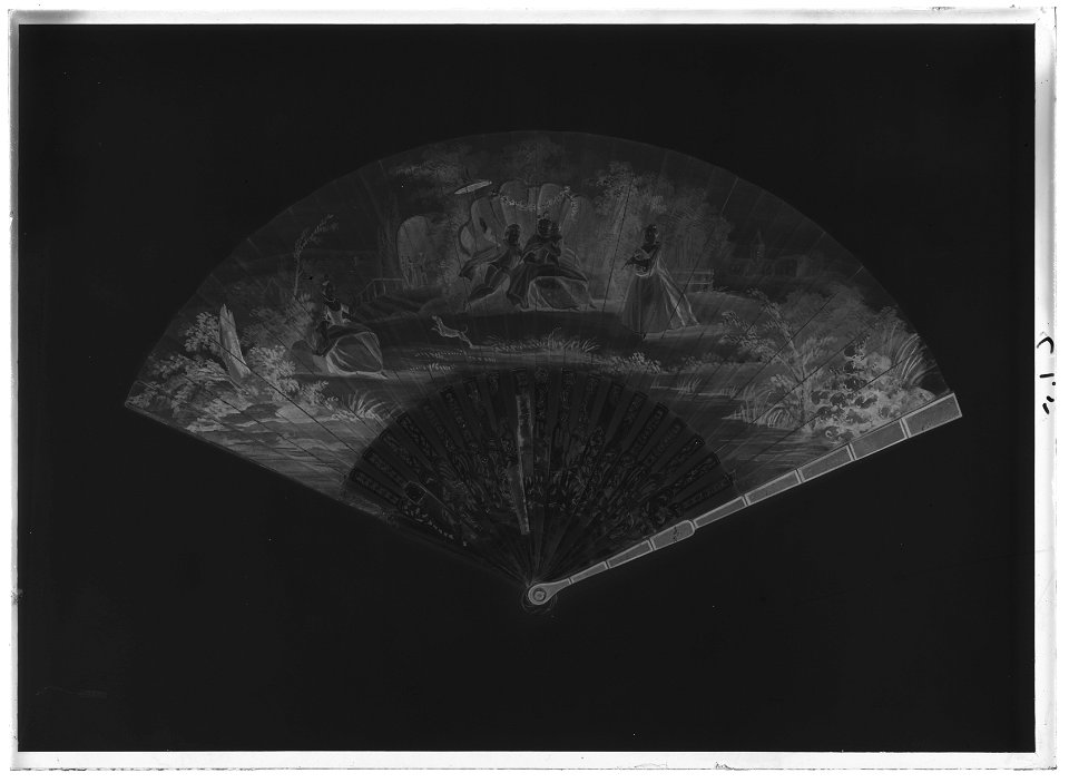 Solfjäder, 1700-tal - Livrustkammaren - 18033-negative