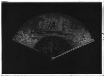 Solfjäder, 1700-tal - Livrustkammaren - 18033-negative