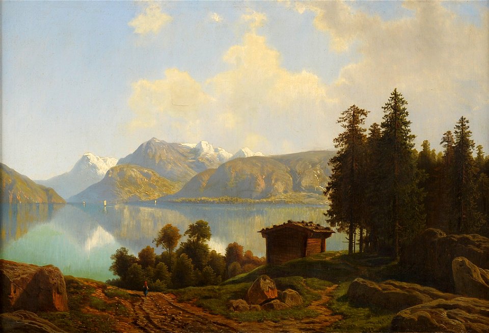 Sommerlicher See 19Jh