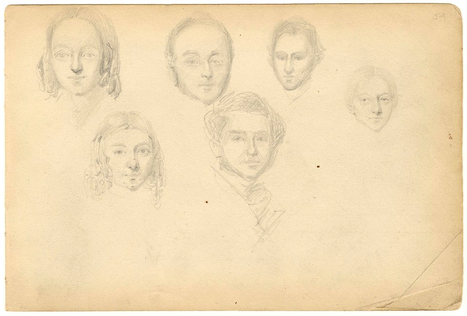 Six unknown sitters by William Egley