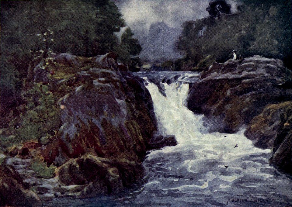 Skelwith Force - The English Lakes - A. Heaton Cooper