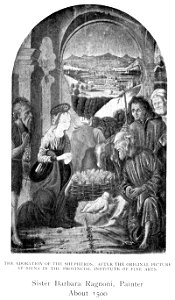 Sister Barbara Ragnoni - Adoration of the Shepherds in the Fine Arts Museum of Siena