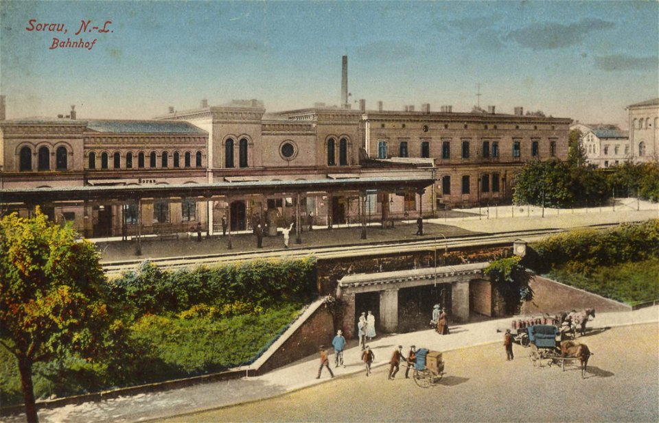 Sorau N.-L., Ostbrandenburg - Bahnhof (Zeno Ansichtskarten)