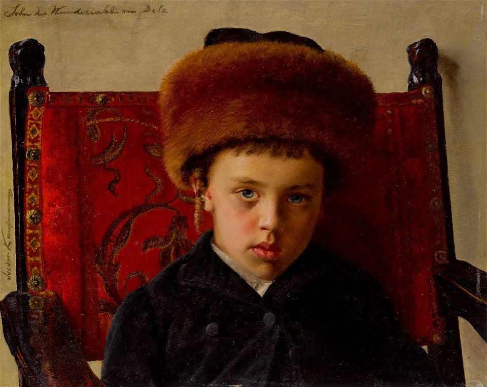 Son of the Miracle-Working Rabbi of Belz, by Isidor Kaufmann 