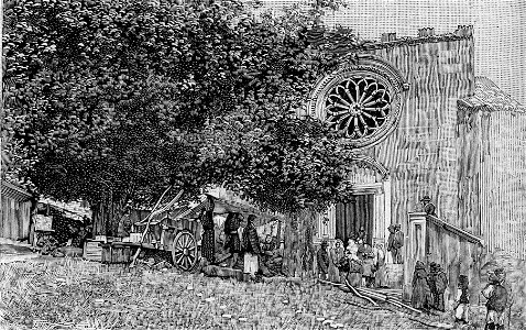 Sorgono – Antica chiesa di San Mauro (xilografia)