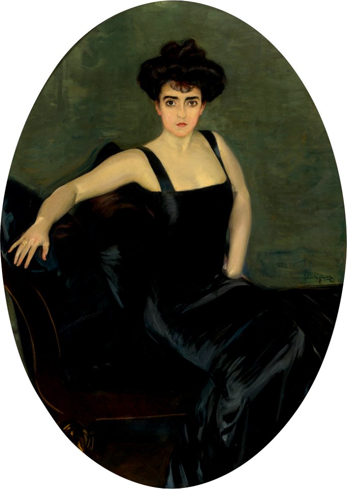 Joaquín Sorolla y Bastida - Retrato de la señora Esperanza Conill de Zanetti (1909)