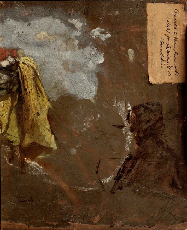 Sketch of a Man and Study of Drapery