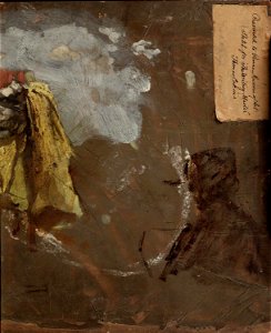 Sketch of a Man and Study of Drapery