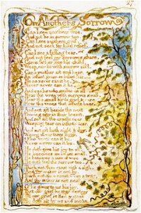 Songs of Innocence and of Experience, copy Y, 1825 (Metropolitan Museum of Art) object 27 On Anothers Sorrow