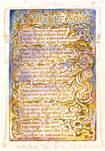 Songs of Innocence and of Experience, copy Y, 1825 (Metropolitan Museum of Art) object 16 A CRADLE SONG