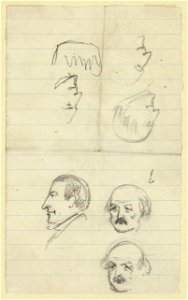 Six bust sketches- Benjamin Butler and others LCCN2004661075