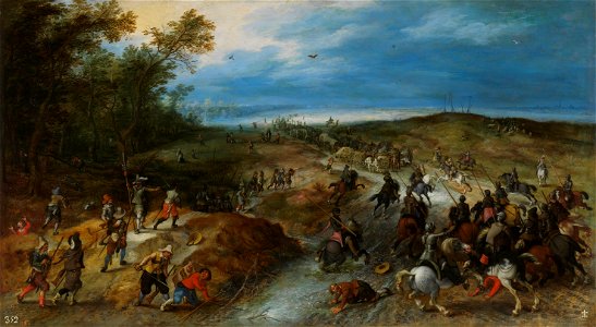 Sorpresa de un convoy, por Sebastiaan Vrancx