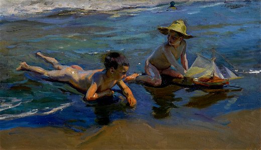 Niños en la playa (1904)