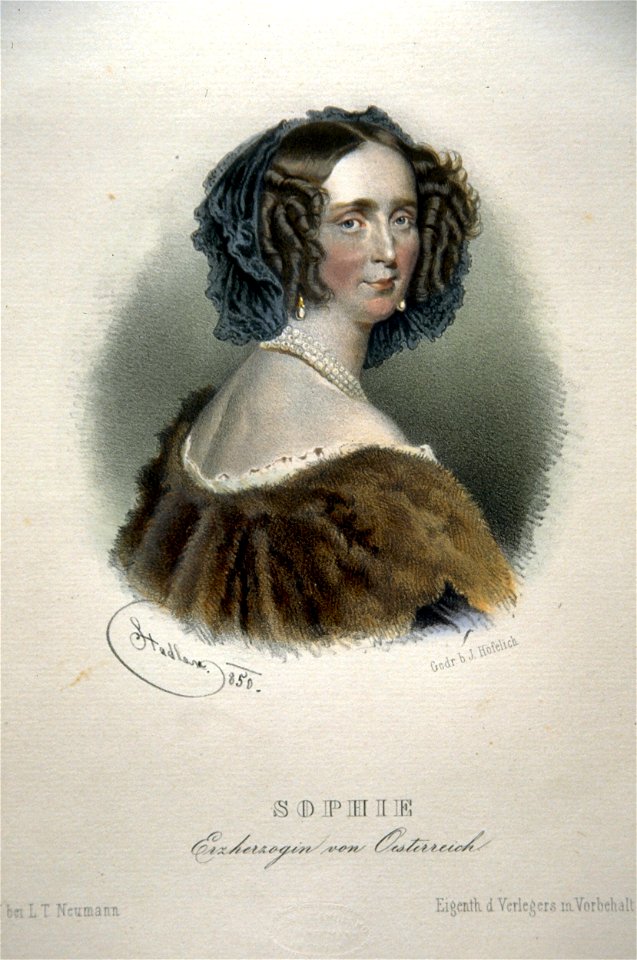Sophie von Bayern Litho