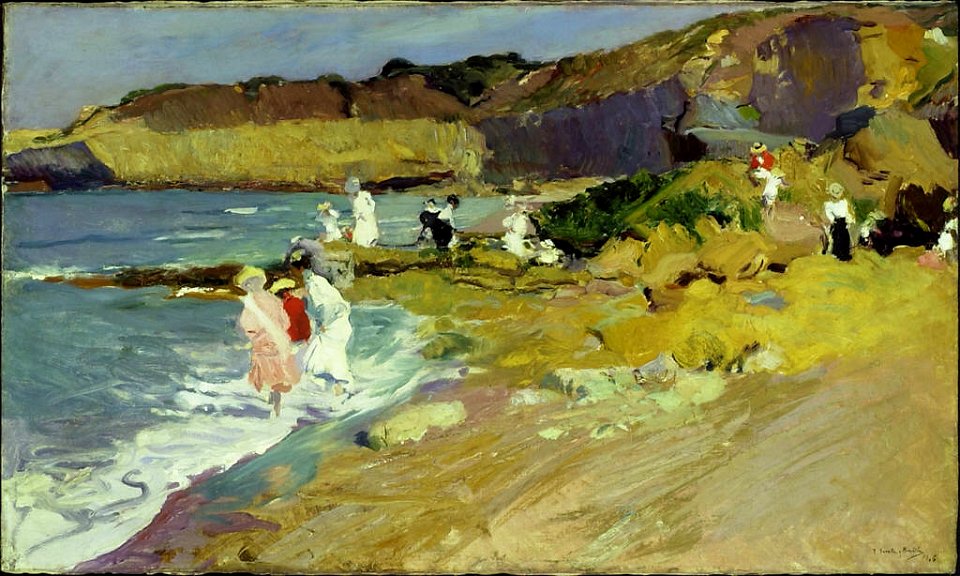 Joaquin Sorolla y Bastida - Escena de la playa