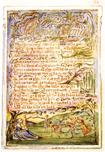 Songs of Innocence and of Experience, copy Y, 1825 (Metropolitan Museum of Art) object 24 Nurse's Song