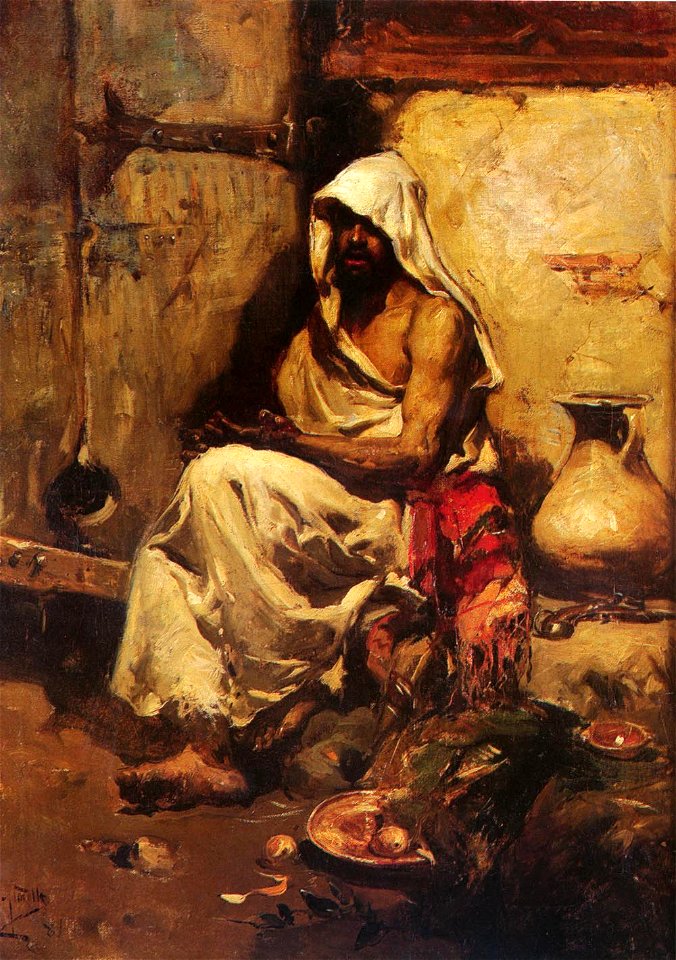 Joaquín Sorolla - Un Arabe Examinando Una Pistola