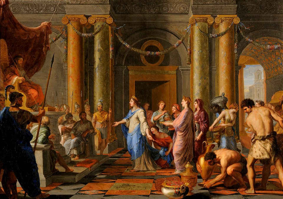 Stella-jacques Salomon-recevant-la-reine-de-Saba lyon