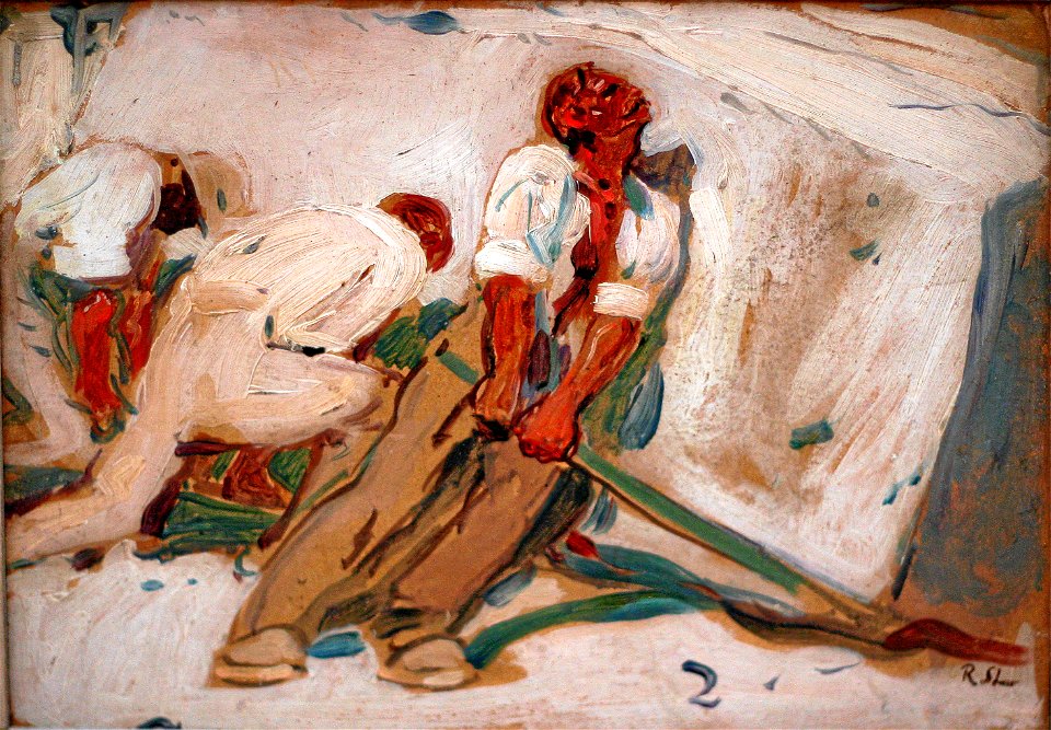 Robert Sterl - Studie zu Die Steinbrecher