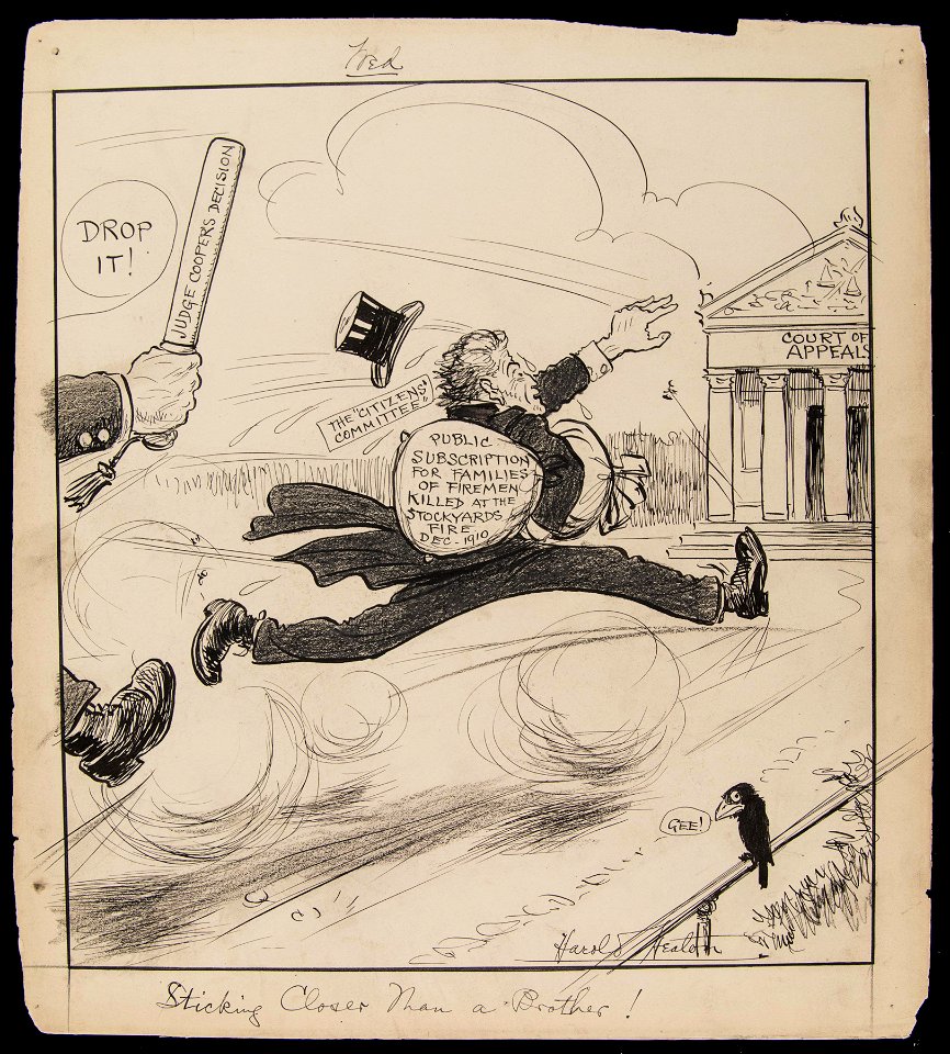 Sticking Closer Than a Brother! (Judge Cooper after the money raised for firemen's families after... (NBY 5502)