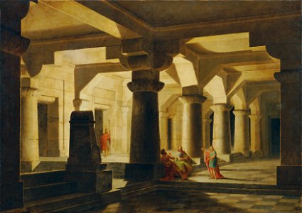 Stefan Dolliner - Tempelraum bei Nacht (Josef im Kerker, die Träume auslegend) - 2916 - Kunsthistorisches Museum