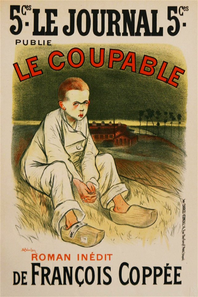 Steinlen - Le Coupable. Roman inédit de François Coppée