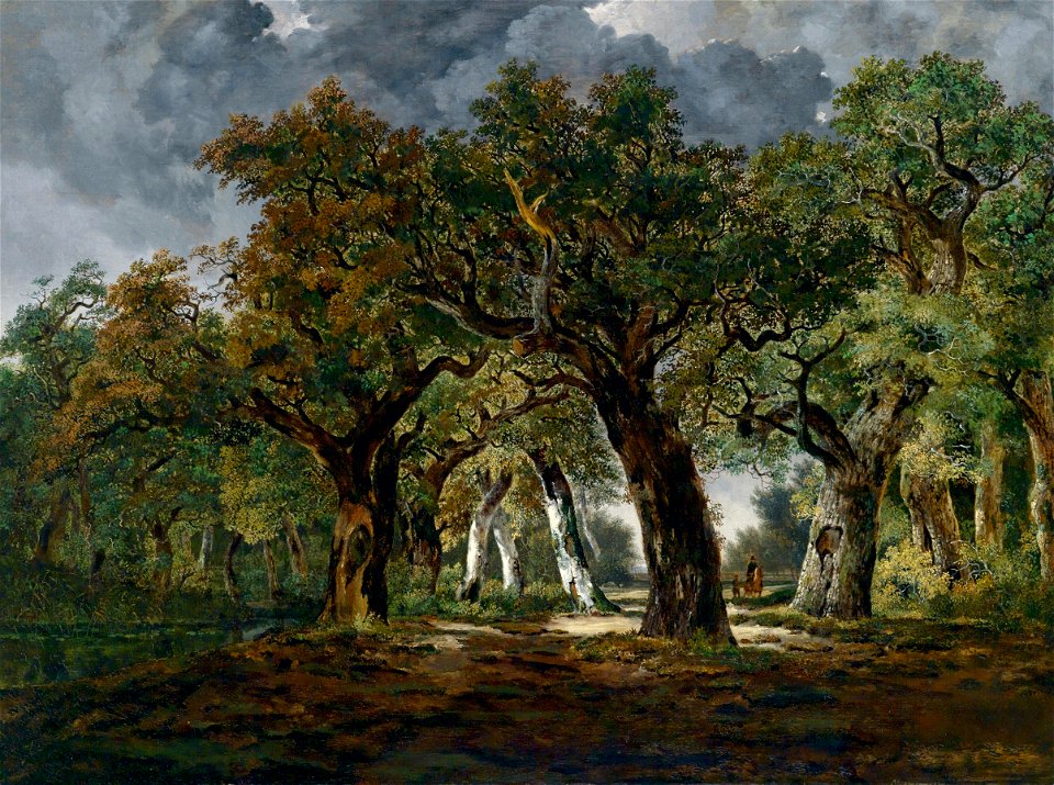 Stephan Messerer Reiter im Eichenwald 1839