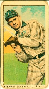 Stewart, San Francisco Team, baseball card portrait LCCN2008677340