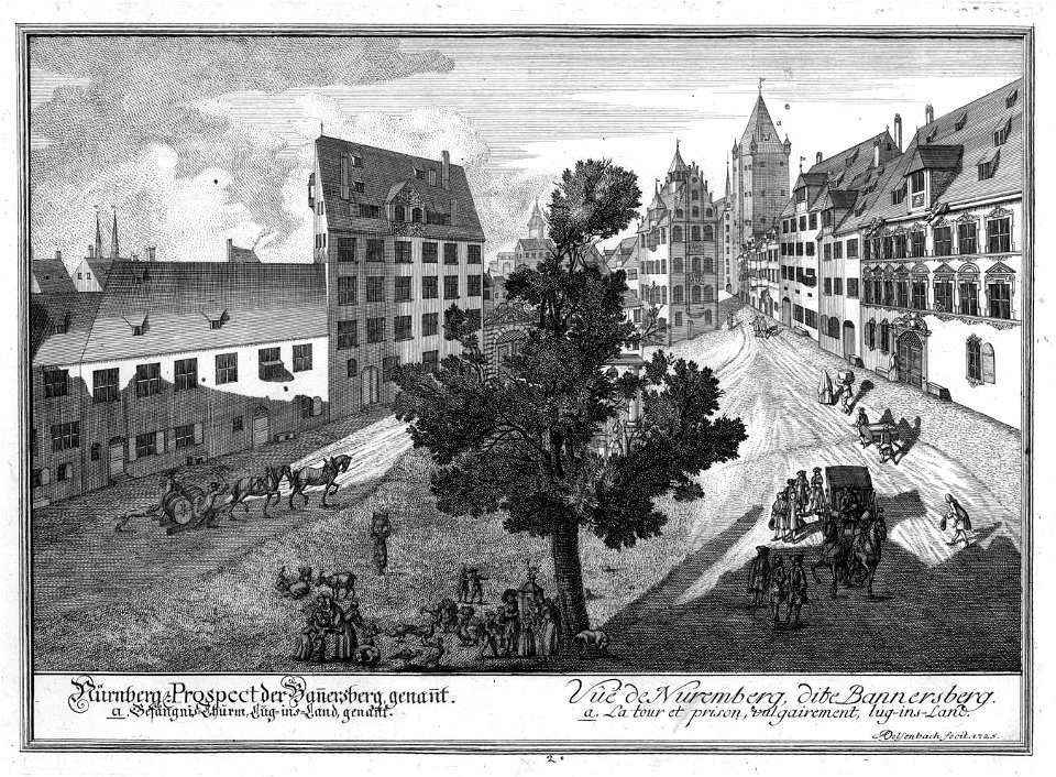 Stich - Nürnberg - Paniersplatz - Delsenbach - 1725 - Free Stock ...