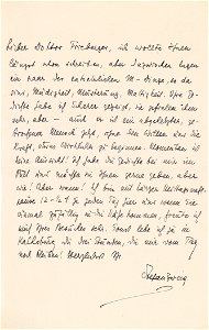 Stefan Zweig an Kurt Frieberger c1916