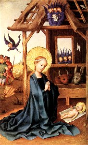 Stefan Lochner - Adoration of the Child Jesus - WGA13343