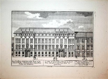 Stich - Wien - Questenbergisches Haus - Delsenbach - um 1720