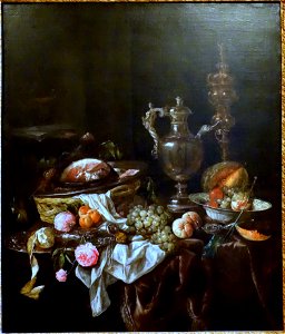 Still Life by Abraham van Beyeren, c. 1670, oil on canvas - Krannert Art Museum, UIUC - DSC06334