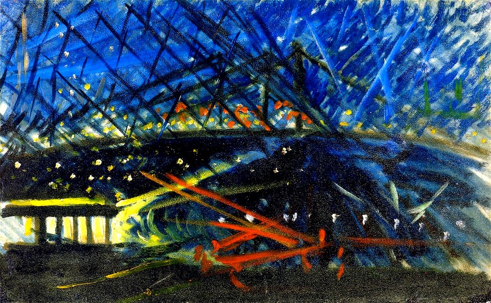 Joseph Stella night-view-of-brooklyn-bridge-1918