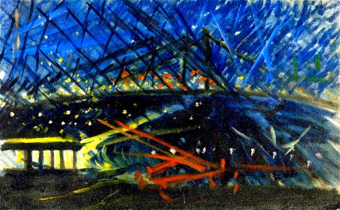 Joseph Stella night-view-of-brooklyn-bridge-1918