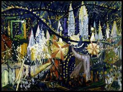 Joseph Stella luna-park-1913