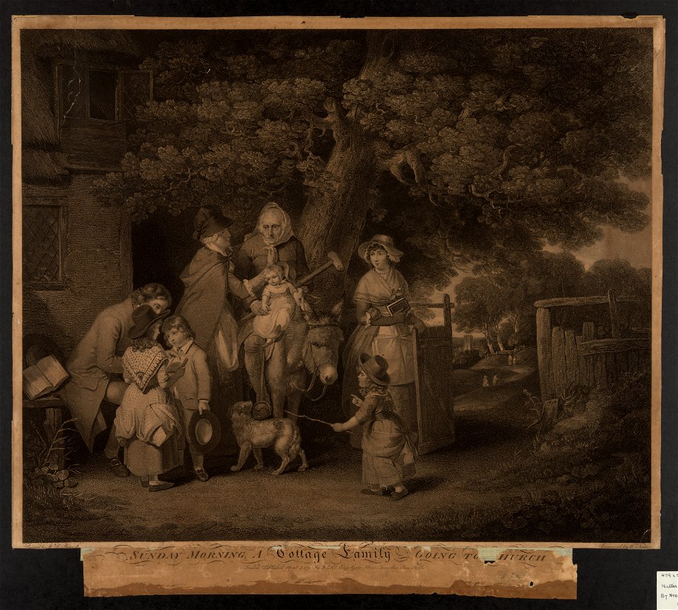 Sunday morning, a cottage family going to church LCCN2003674176