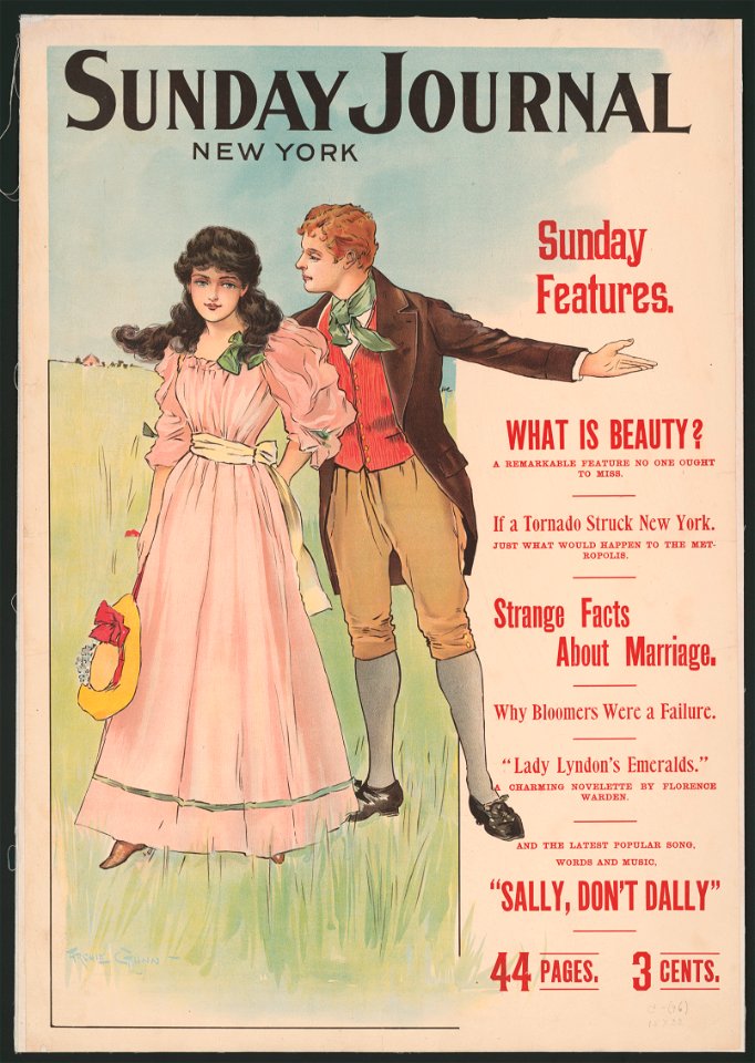 Sunday Journal, New York. Sunday features ... - Archie Gunn. LCCN2014649613