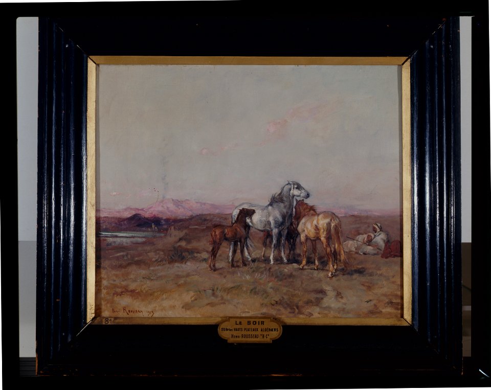 Sur les hauts plateaux algériens, le soir - Henri Émilien Rousseau - musée d'art et d'histoire de Saint-Brieuc, DOC 81