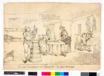 Summer amusement at Farmer G-'s near Windsor. (BM 1868,0808.6091 1)