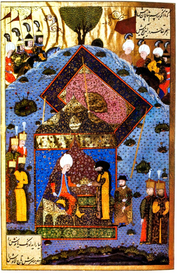 Suleiman gives back the Holy Crown to Szapolyai