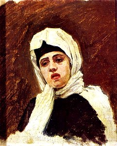 Surikov Wife of the black bearded strelets 1879 1880 gtg