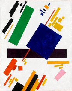 Suprematist Composition - Kazimir Malevich. Free illustration for personal and commercial use.