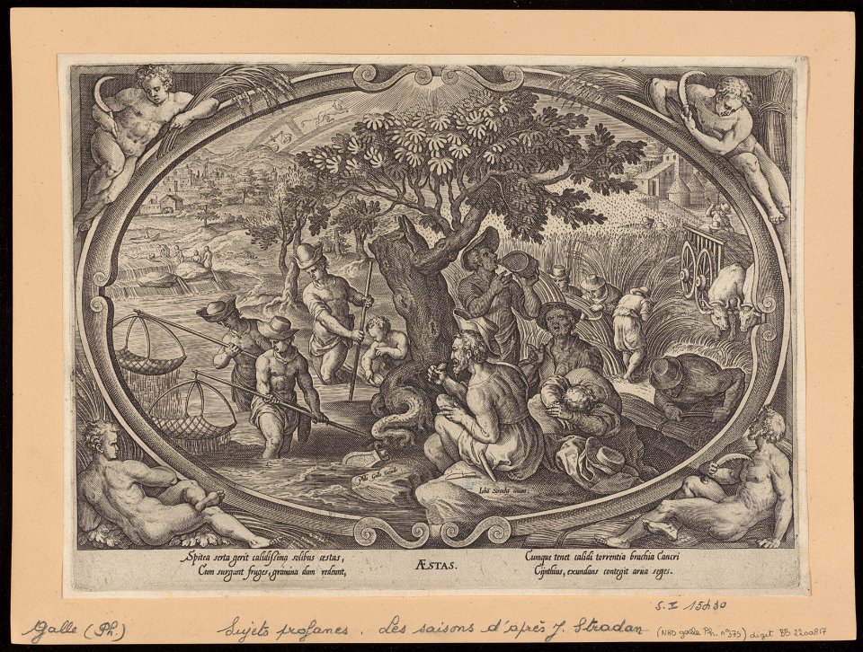Summer s.d print by Stradanus, S.I 15430, Prints Department, Royal Library of Belgium